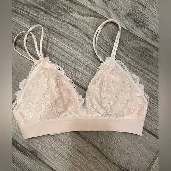 BNWOT Blush Pink and Black H&M Lace Bralette Bundle - Picture 2 of 5